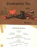 Thanksgiving menu 1968